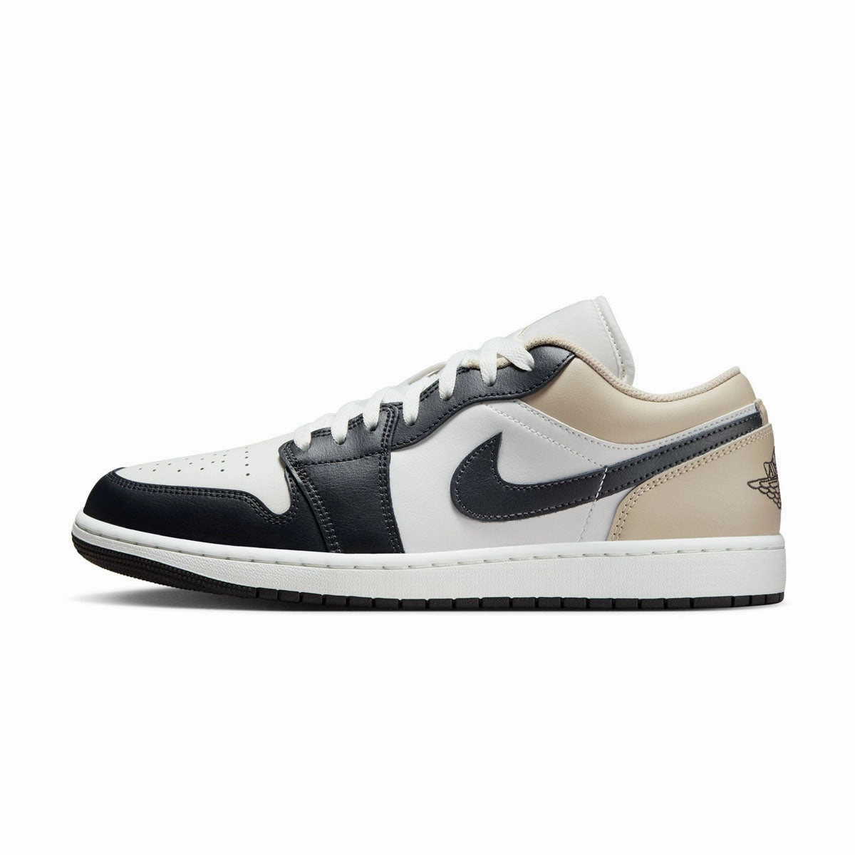 Optimized fit Air Jordan 1 Low 'Summit White Off Noir Rattan'