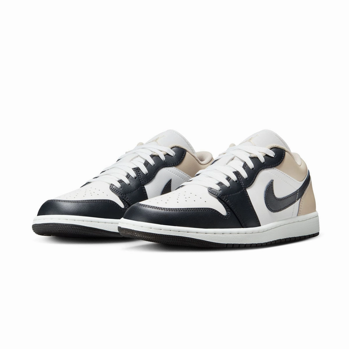Optimized fit Air Jordan 1 Low 'Summit White Off Noir Rattan'