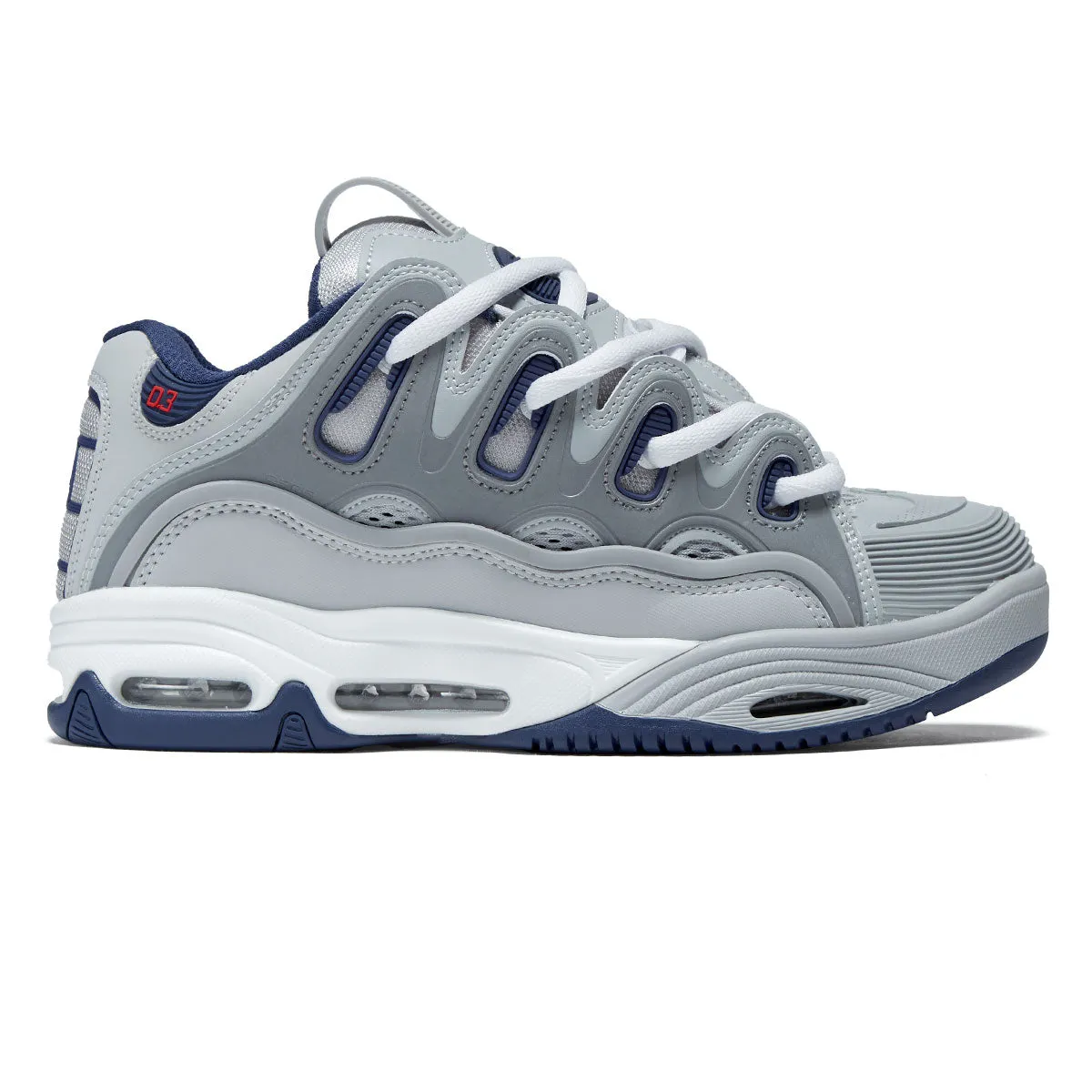Sleek Ride Comfort Active Osiris D3 2001 Shoes - Grey/Navy/White