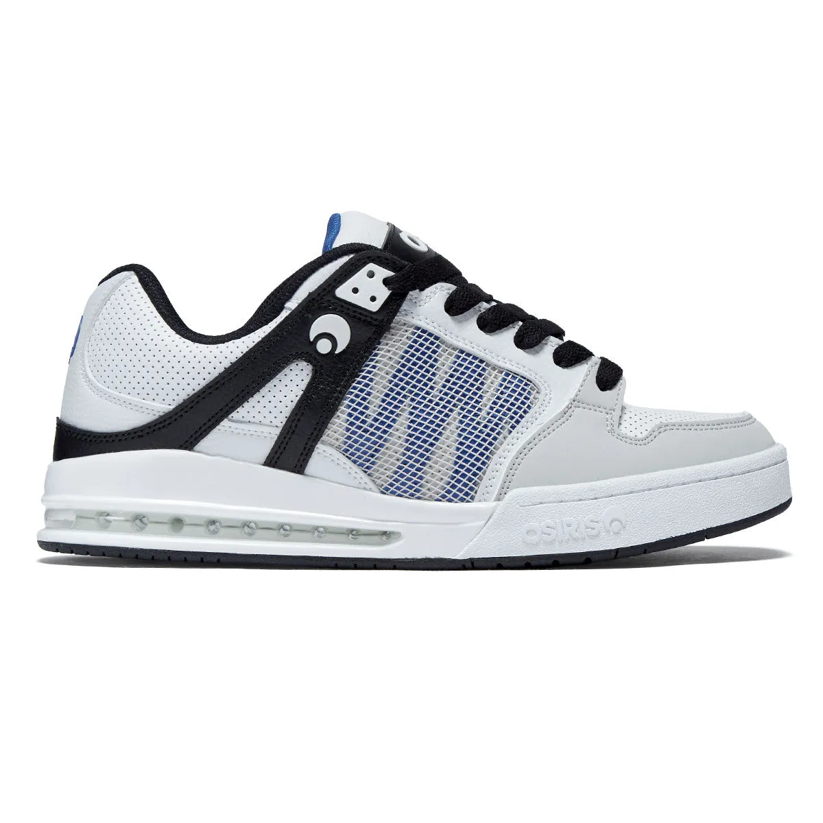 Osiris Pixel Shoes - Black/White/Blue Advanced Lacing