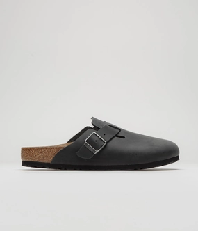 Birkenstock Boston Narrow Sandals - Black Stylish Comfort Shoes