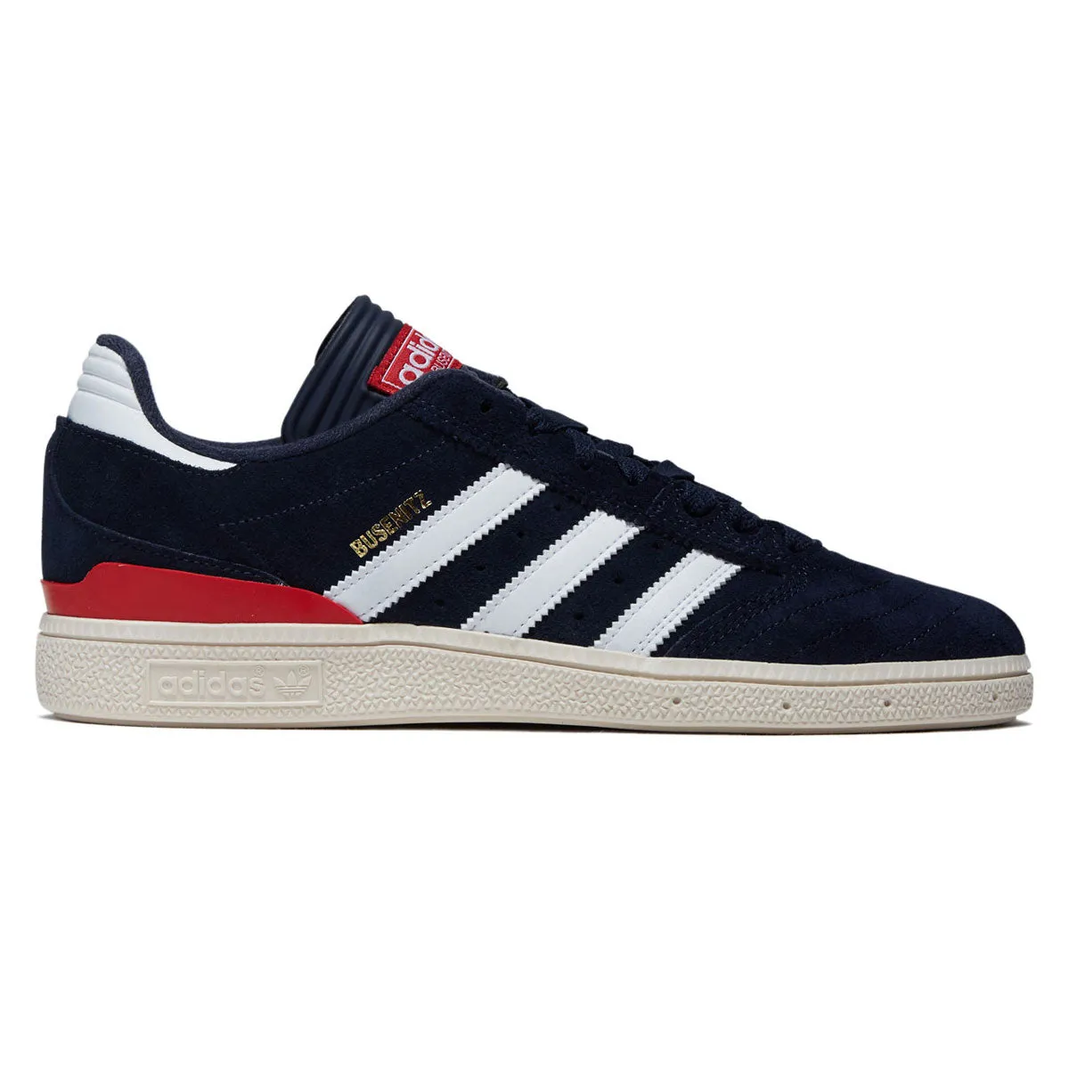 Stylish Ride easy move Adidas Busenitz Shoes - Core Navy/Ftwr White/Better Scarlet