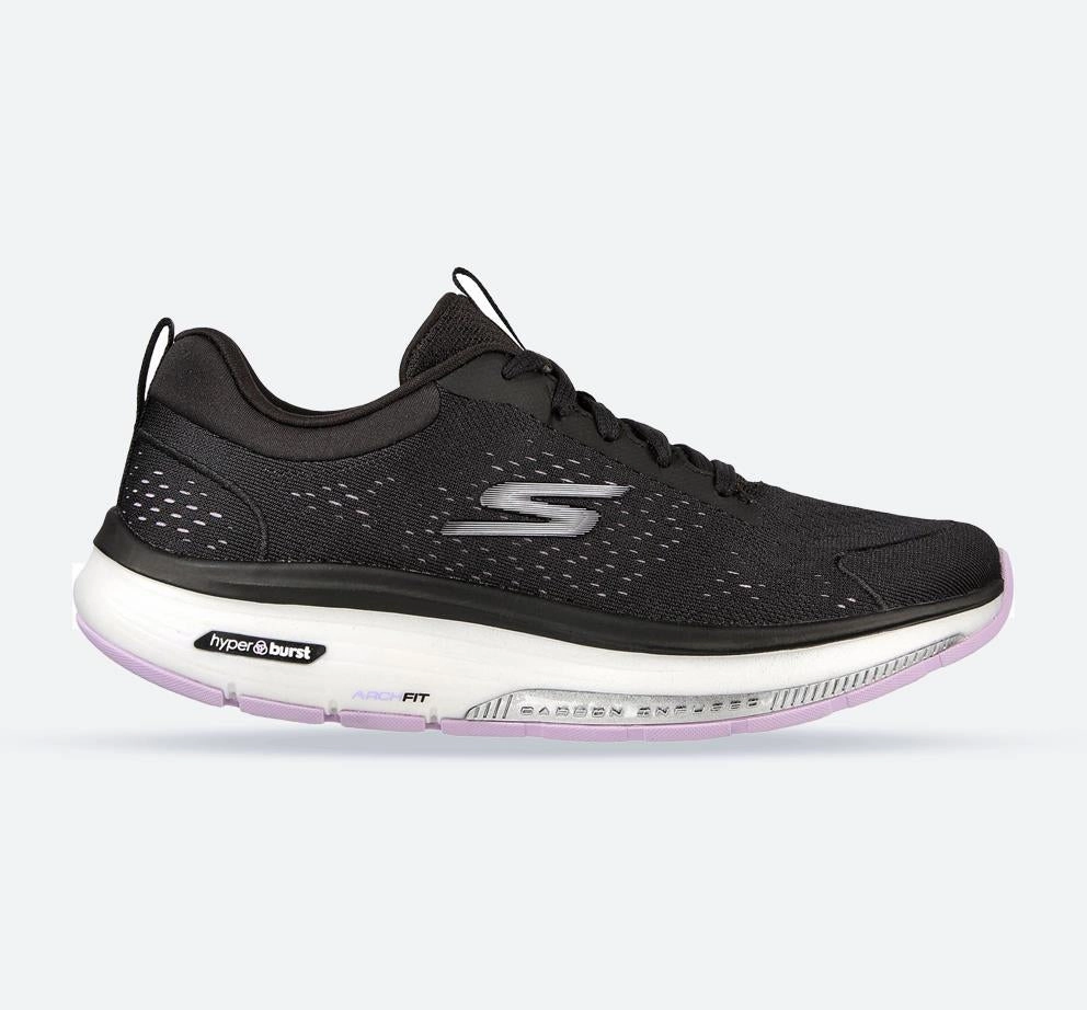Precision Move Women's Wide Fit Skechers 124933  Go Walk Workout Walker Sneakers - Black/Lavender