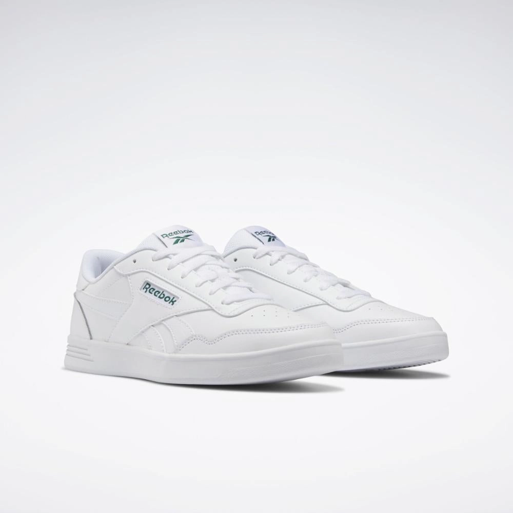 Pure Path Reebok Footwear Men Reebok Court Advance Shoes FTWWHT/FTWWHT/CLOGRN