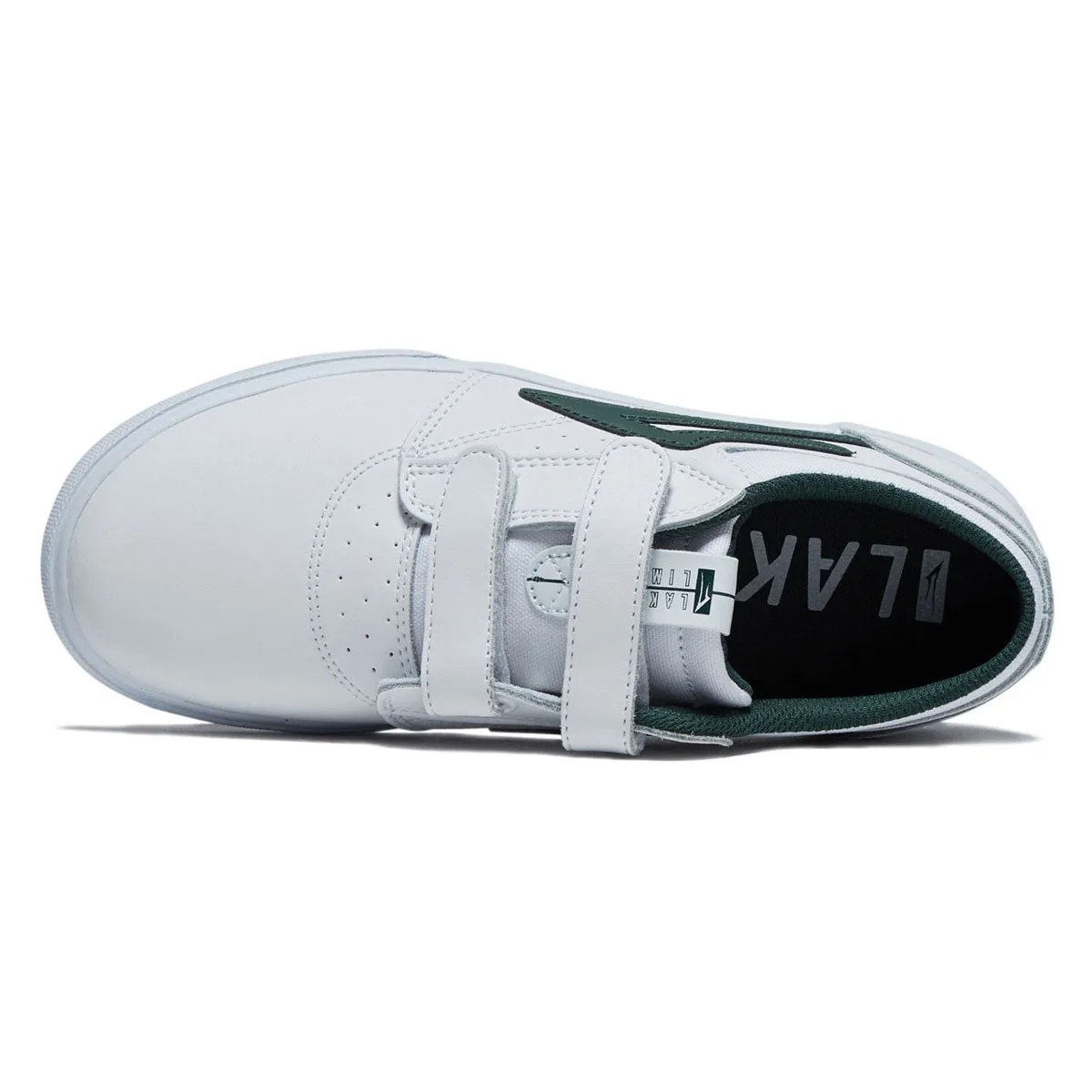 Quick Flow Pro Lakai Youth Griffin Shoes - White/Pine Leather