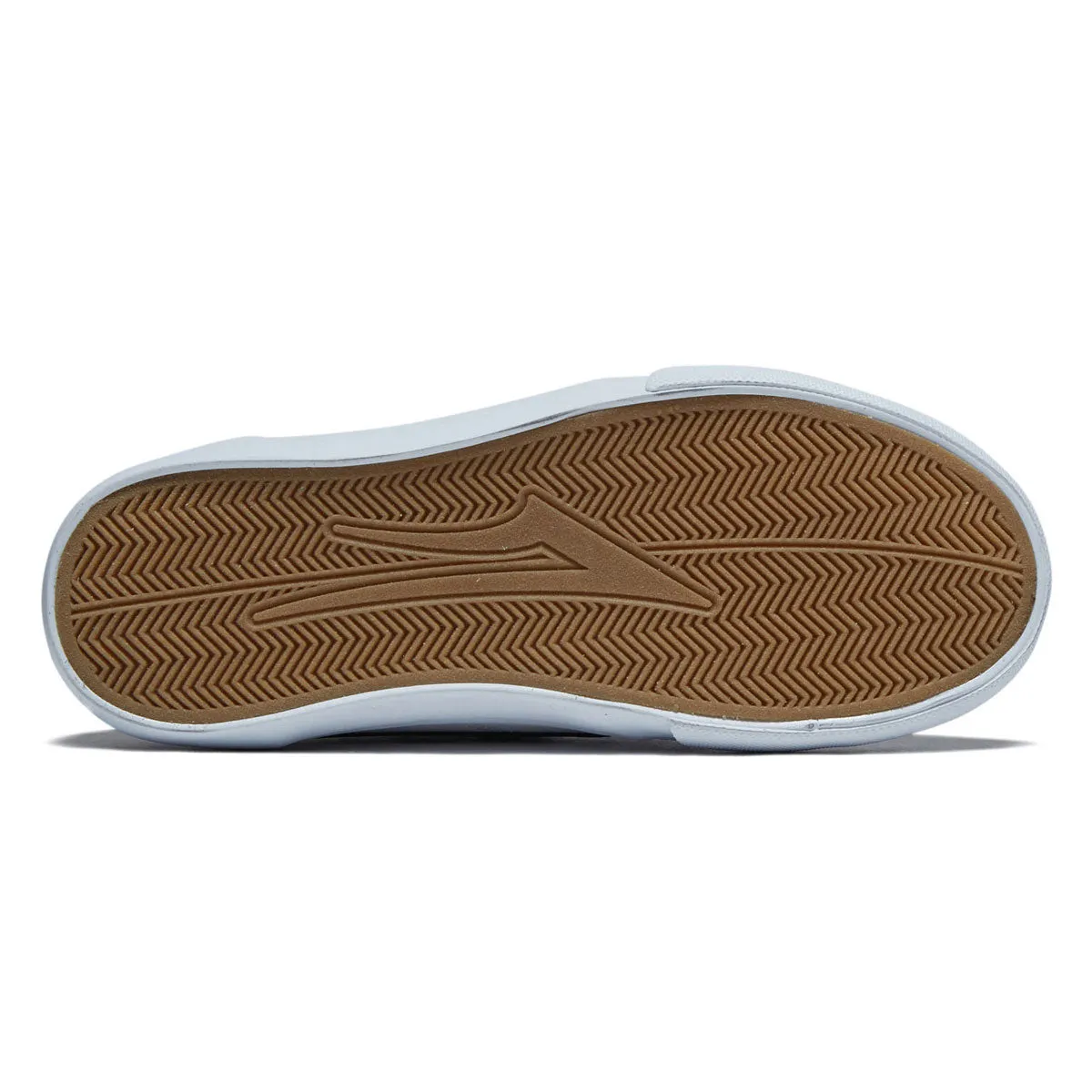 Quick Flow Pro Lakai Youth Griffin Shoes - White/Pine Leather