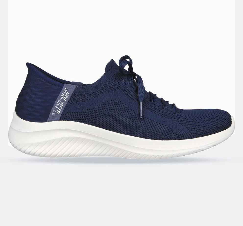 Quick design Women's Wide Fit Skechers 149710 Slip-ins Ultra Flex 3.0 Brilliant Path Sneakers - Navy
