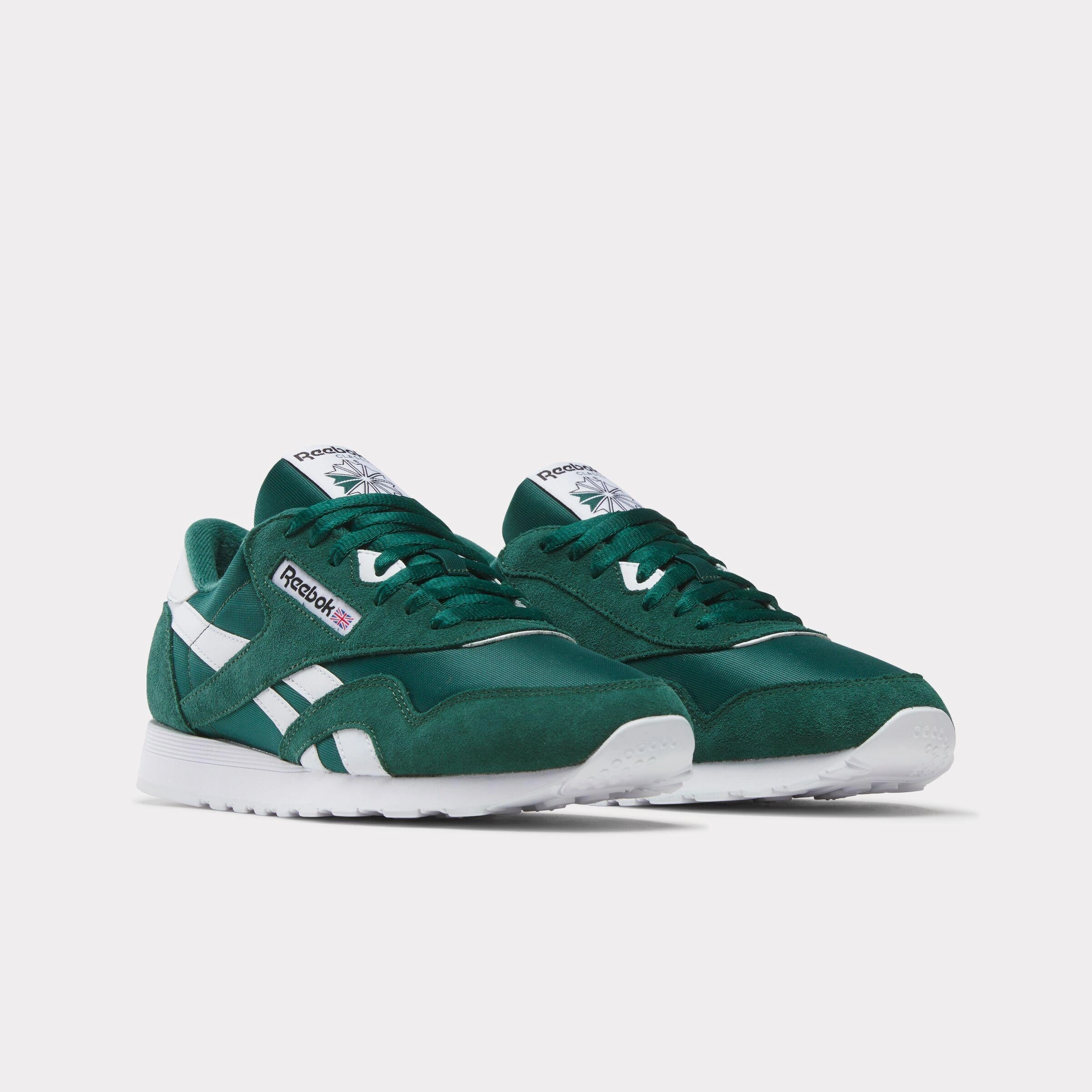 Quick Step Glide-In Reebok Footwear Men Classic Nylon Shoes COLLEGIATE GREEN/COLLEGIATE GR