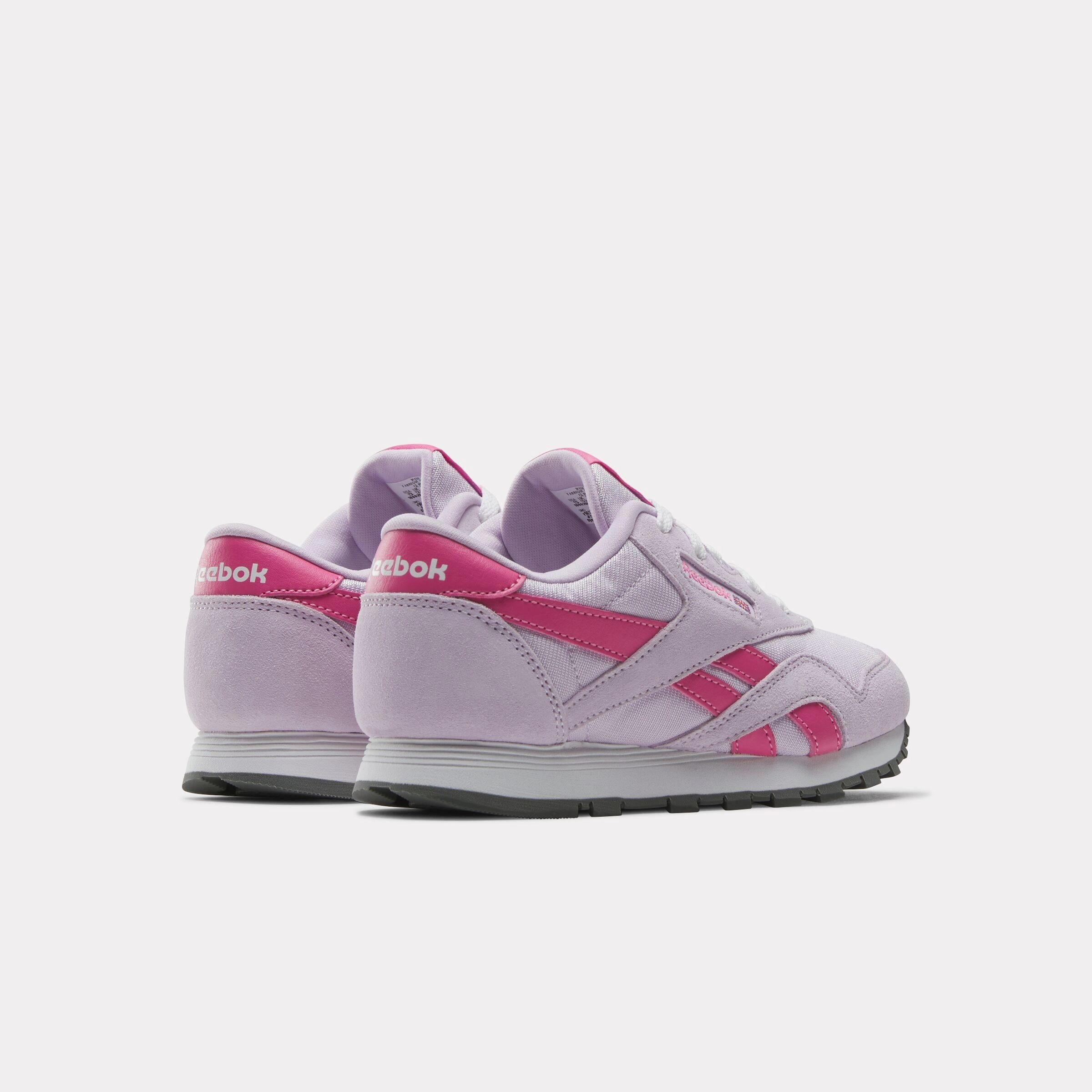 Quick Stride Reebok Footwear Kids Classic Nylon Shoes - Pre-School DIGITAL GLEAM/TRUE PINK/WHITE