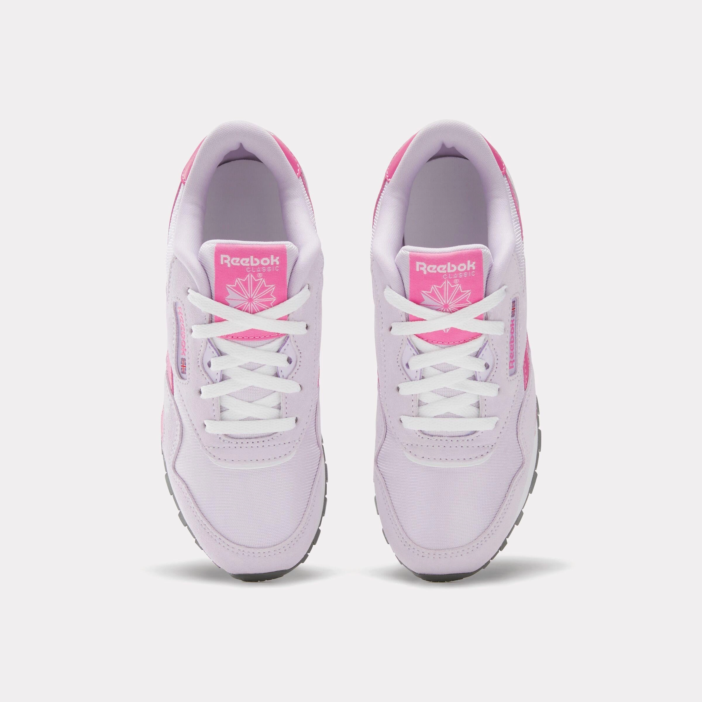 Quick Stride Reebok Footwear Kids Classic Nylon Shoes - Pre-School DIGITAL GLEAM/TRUE PINK/WHITE