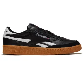 Reebok Club C Revenge Vintage Shoes - Black/White/Gum Support Sole