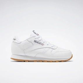 Reebok Footwear Kids Classic Leather Shoes - Preschool WHITE/GUM Pet Pace Relaxed Street