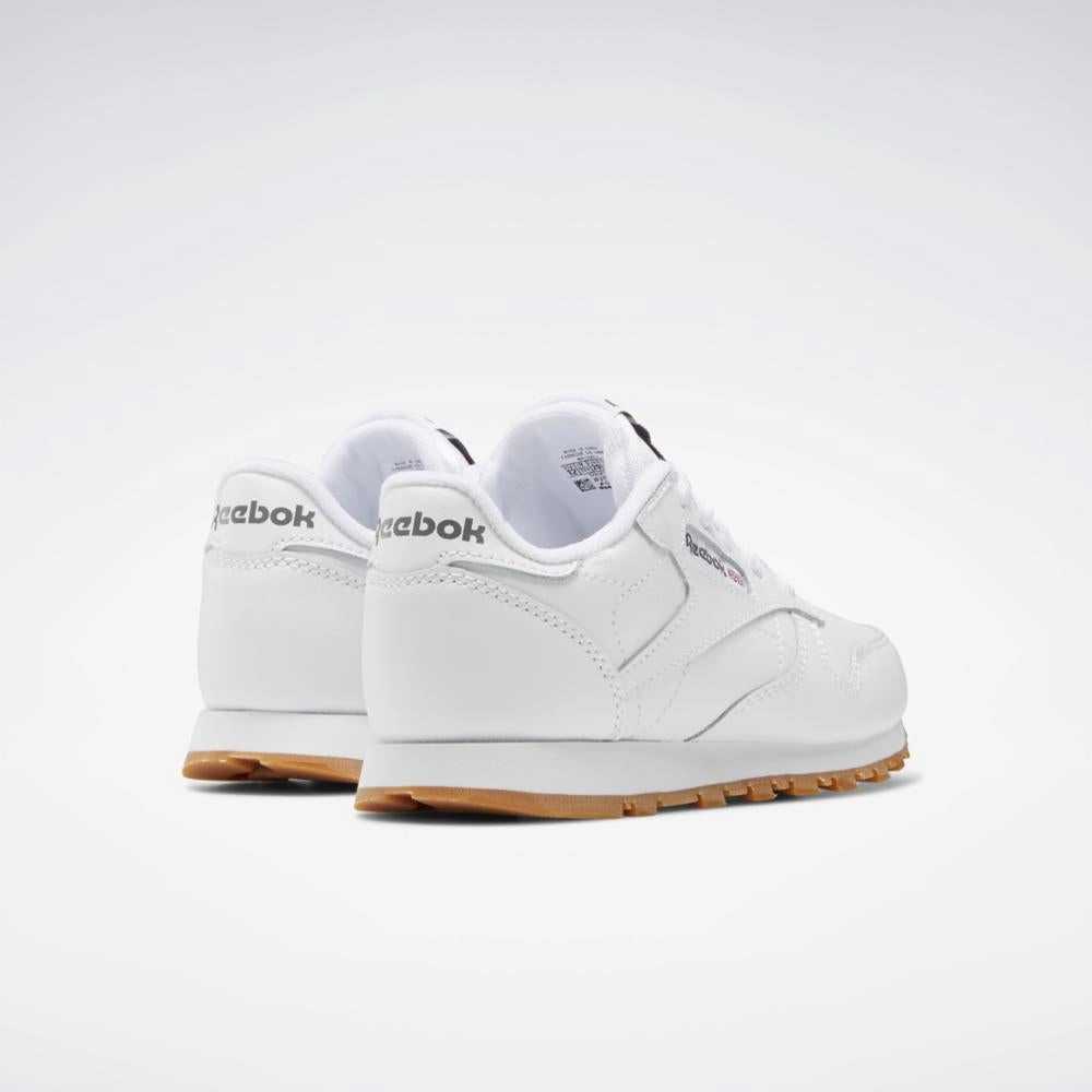 Reebok Footwear Kids Classic Leather Shoes - Preschool WHITE/GUM City Pulse