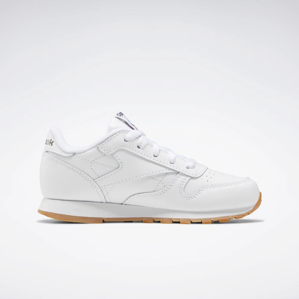 Reebok Footwear Kids Classic Leather Shoes - Preschool WHITE/GUM City Pulse