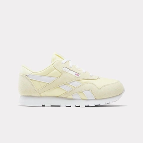 Reebok Footwear Kids Classic Nylon Shoes - Pre-School BLEACHEDYELLOW/WHITE Easy Slip On
