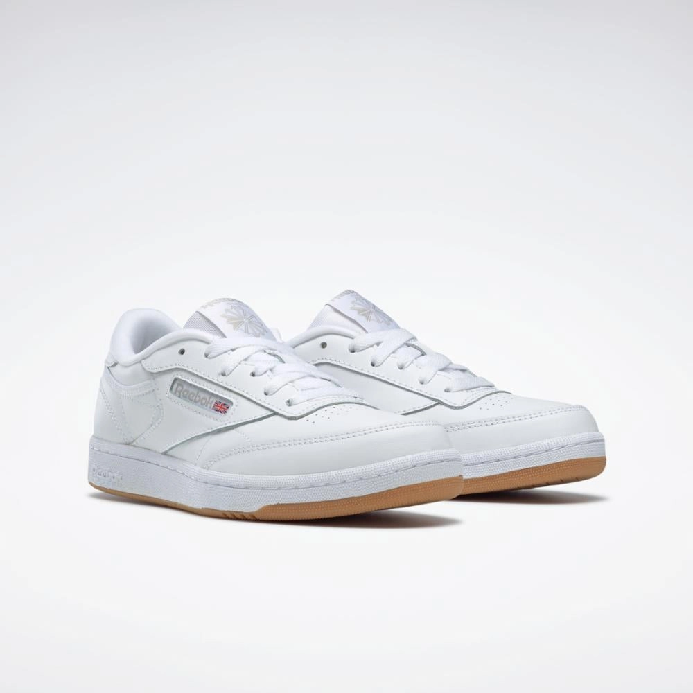 Reebok Footwear Kids CLUB C JUNIOR WHT/GUM-INT High Performance