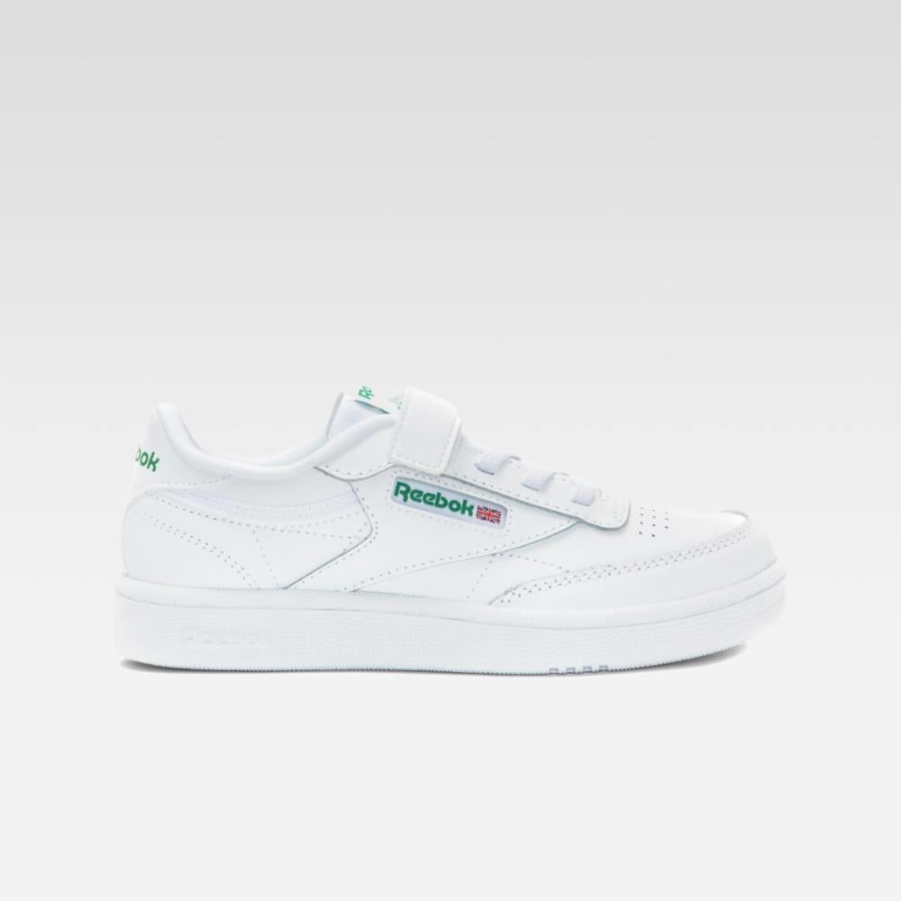 Reebok Footwear Kids Club C Shoes - Preschool WHITE/GLEN GREEN Ice Hike