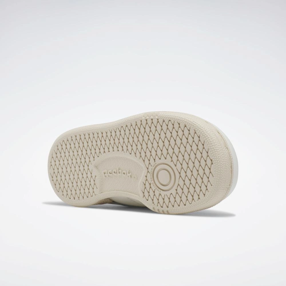 Reebok Footwear Kids Club C Shoes - Toddler CHALK/CHALK/GLEGRN Flexible Step Comfort