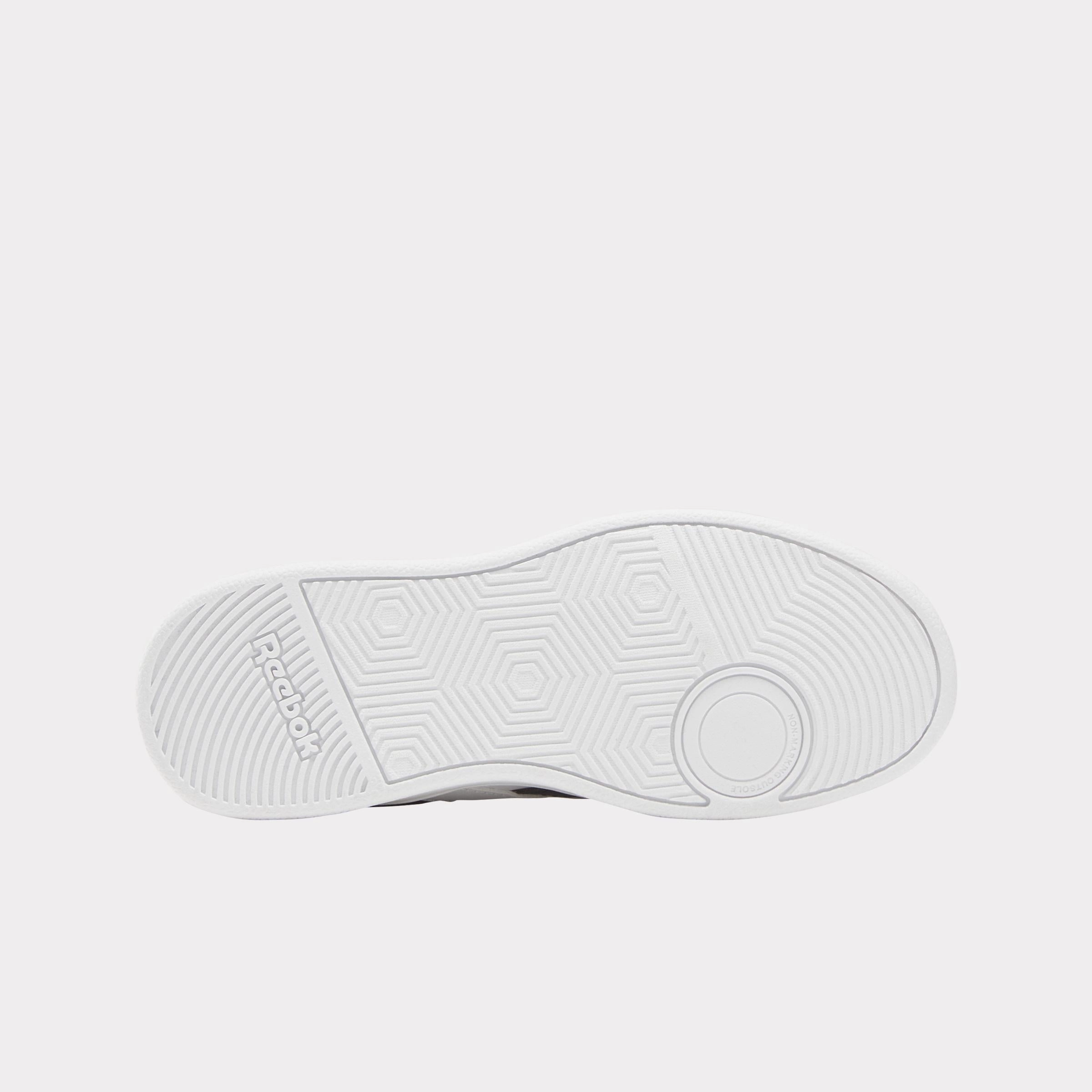 Reebok Footwear Kids Reebok Court Advance Elastic & Top Strap Shoes - Preschool FTWRWHITE/VECTORNAVY/GLENGREEN Versatile Outfit