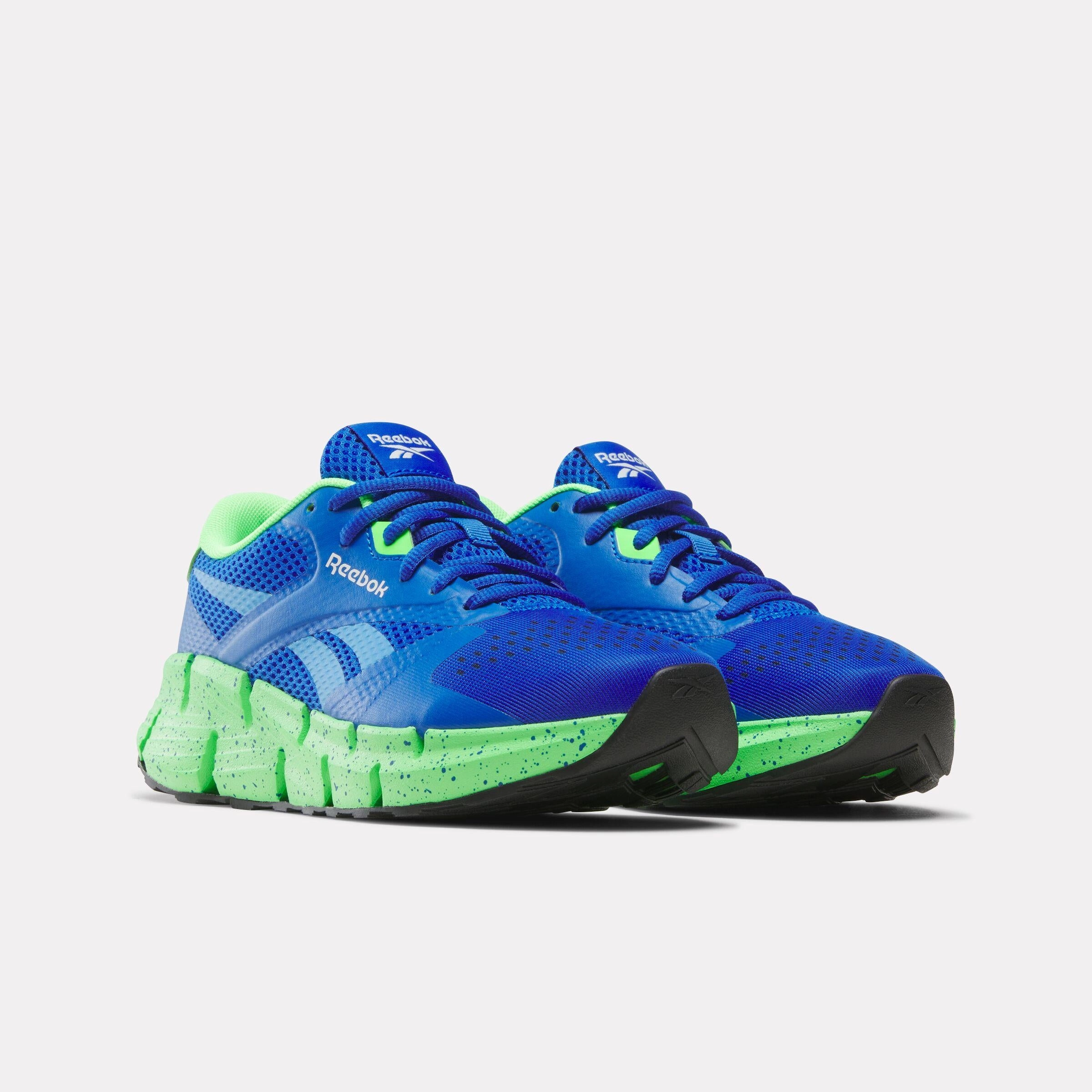 Reebok Footwear Kids Zig Dynamica 5 Shoes - Grade School OPTIMUMBLUE/RECOVERYBLUE/SOLAR Slip Resistance Feature