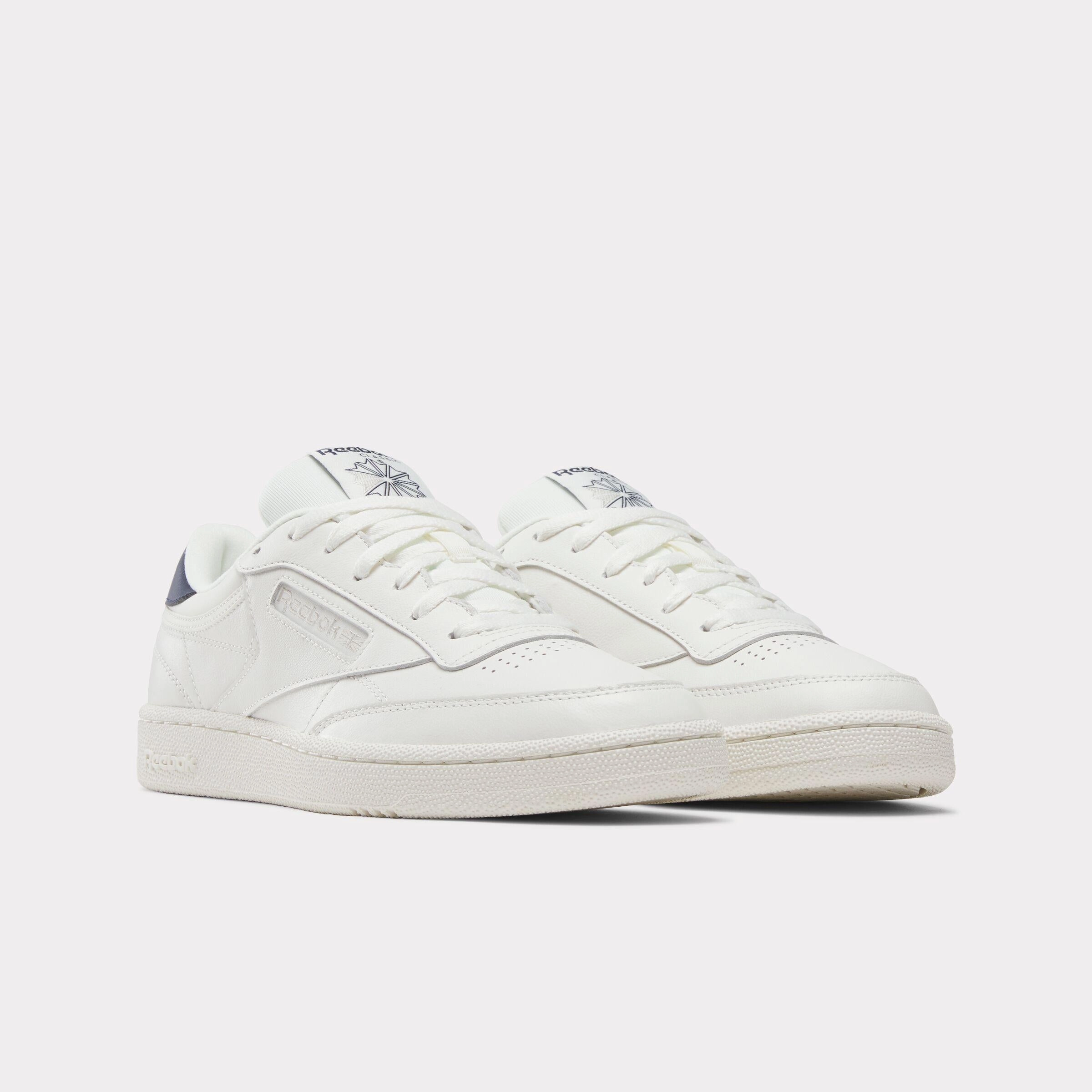 Reebok Footwear Men Club C 85 Shoes - 40th Anniversary CHALK/NAVY/FLINTGREYMET Active Step