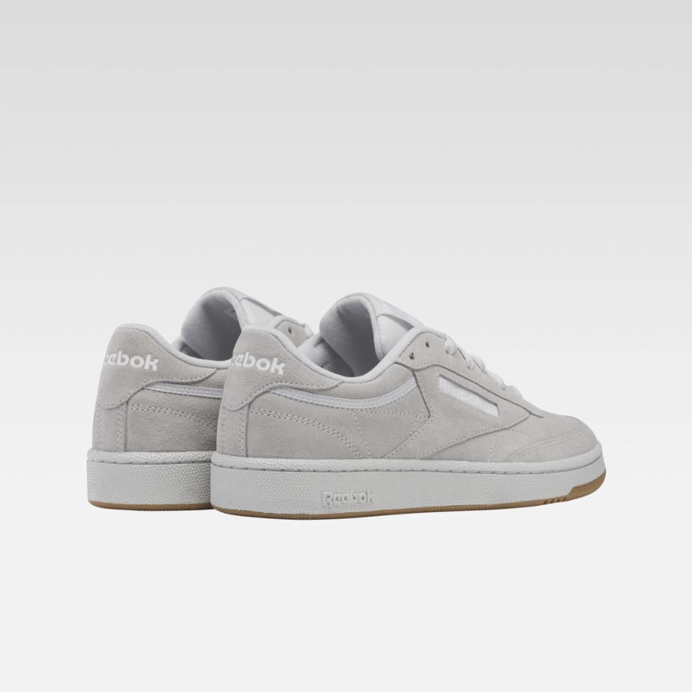 Reebok Footwear Men Club C 85 Shoes PUGRY2/FTWWHT/RBKLE3 Comfort Trail