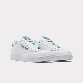 Shopping Look Color Fun Reebok Footwear Men Club C 85 Shoes WHITE/SPORT GREEN/BLUE SLATE