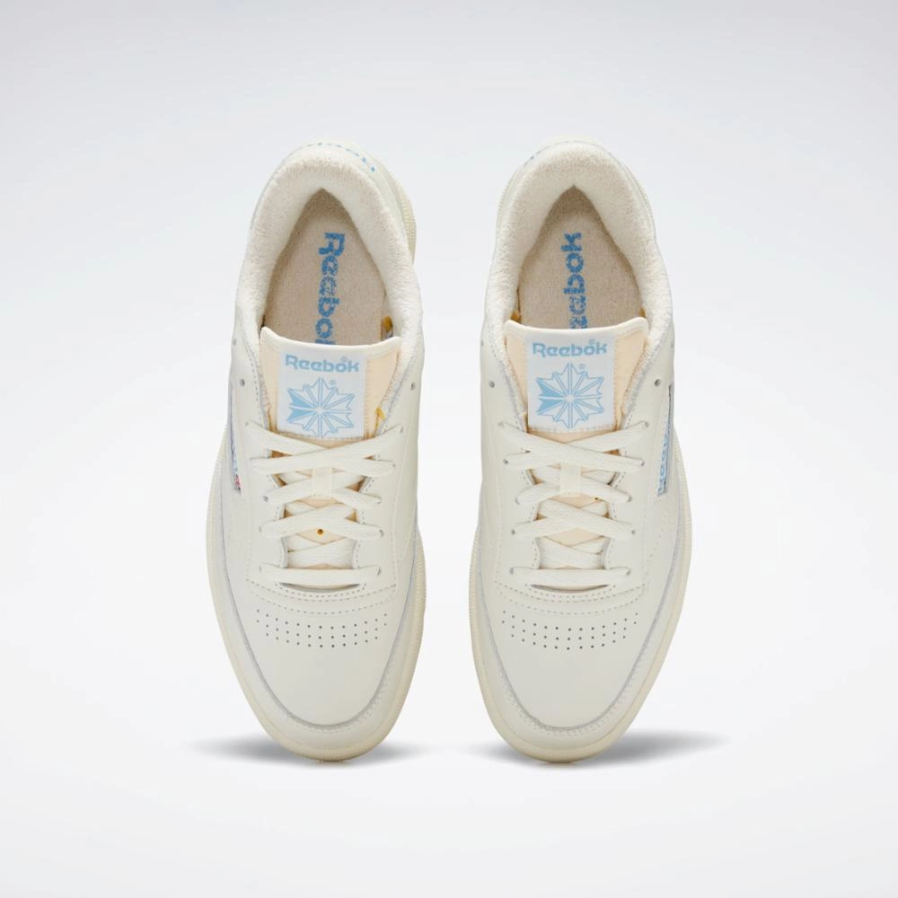 Reebok Footwear Men Club C 85 Vintage Shoes CHALK/ALABASTER/ESSENTIAL BLUE Street Flow