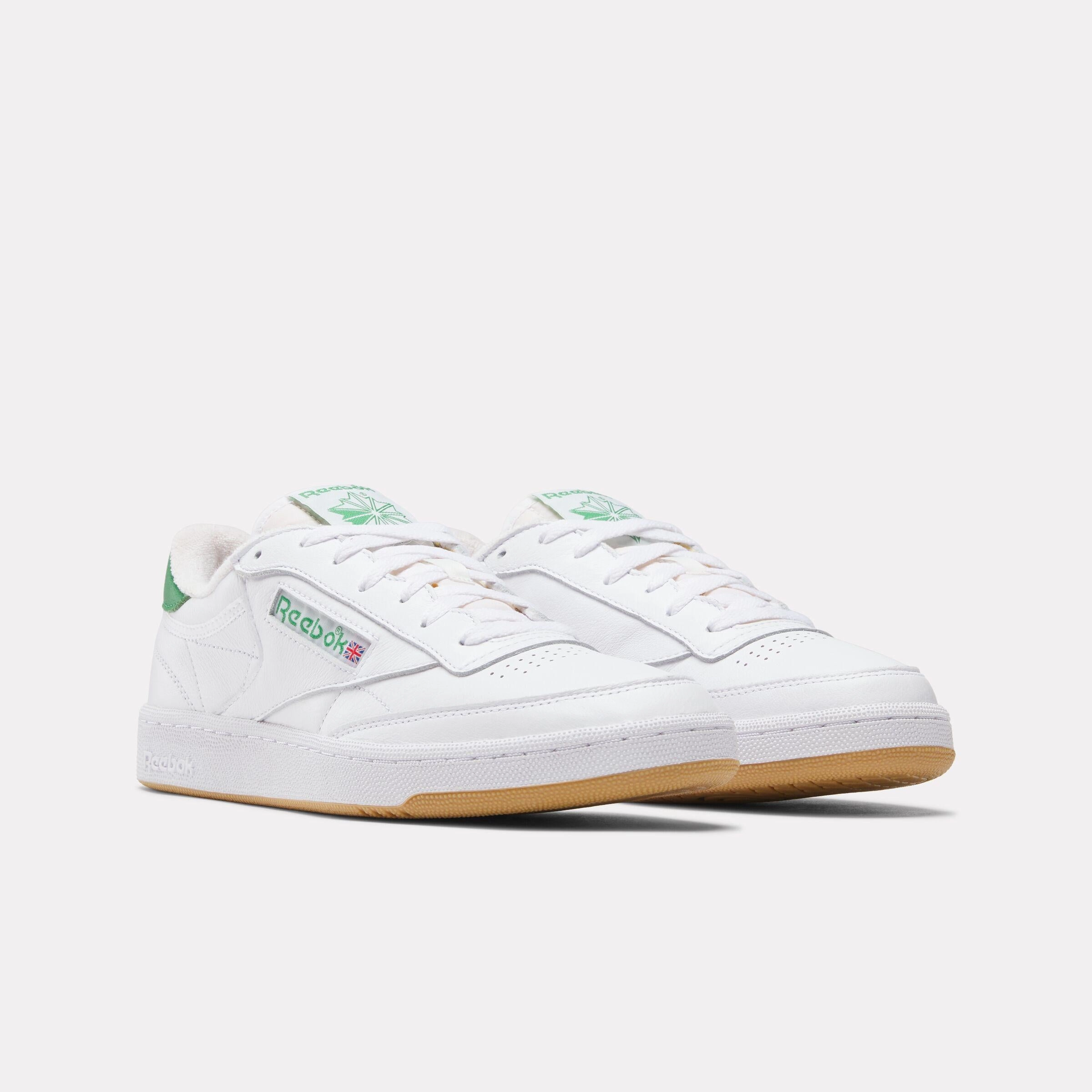 Reebok Footwear Men Club C 85 Vintage Shoes FTWRWHITE/GLENGREEN/RBKRUBBBER Easy Path