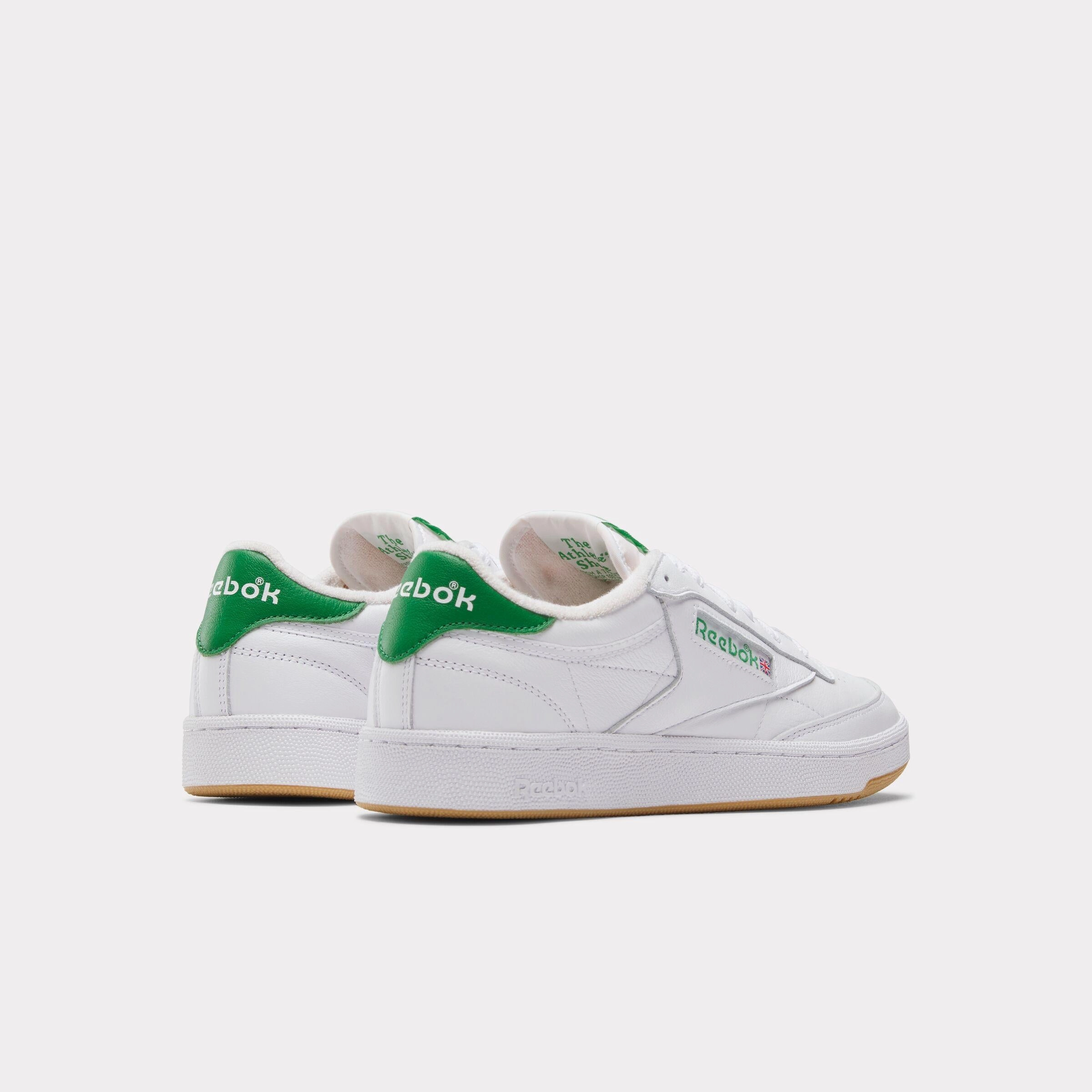 Reebok Footwear Men Club C 85 Vintage Shoes FTWRWHITE/GLENGREEN/RBKRUBBBER Easy Path