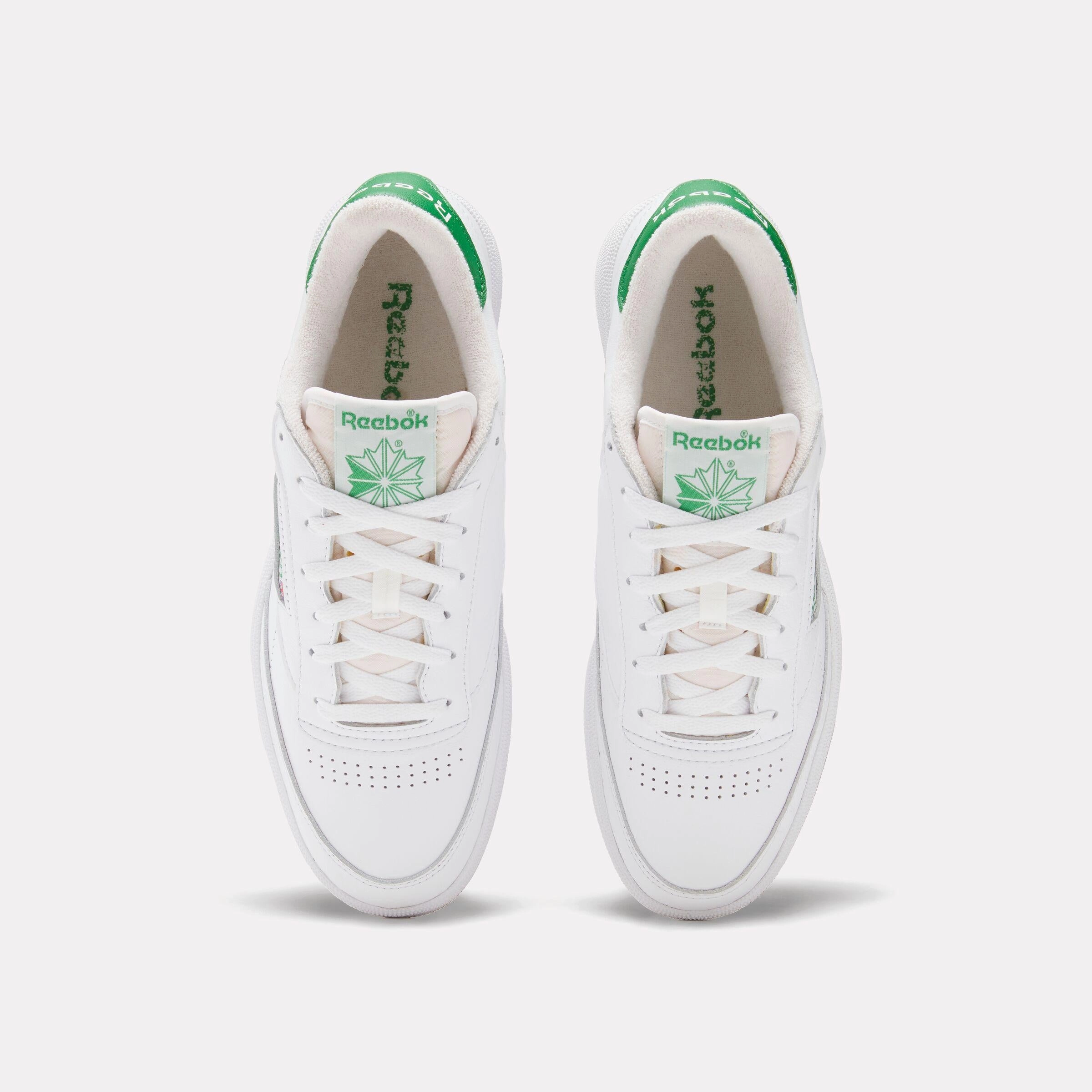 Reebok Footwear Men Club C 85 Vintage Shoes FTWRWHITE/GLENGREEN/RBKRUBBBER Easy Path