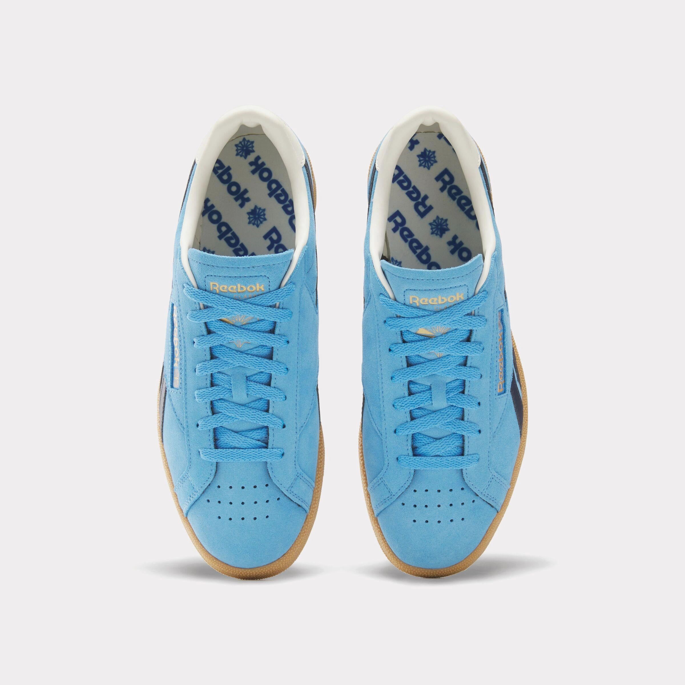 Reebok Footwear Men Club C Grounds UK Shoes RECOVERYBLUE/VECTORNAVY/GUM Flexible Step-On