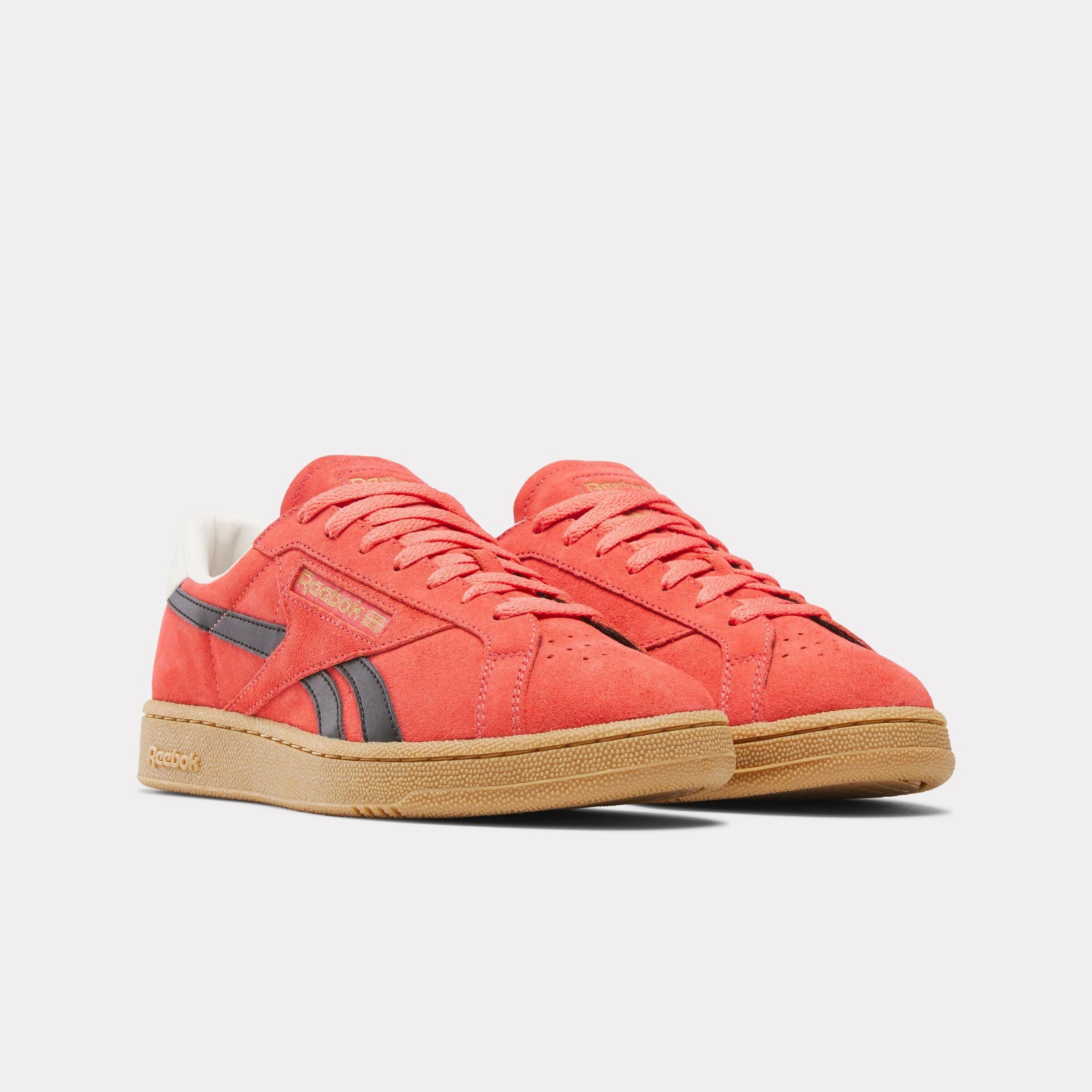 Reebok Footwear Men Club C Grounds UK Shoes SUNSETCORAL/BLACK/GUM Cloud Flow
