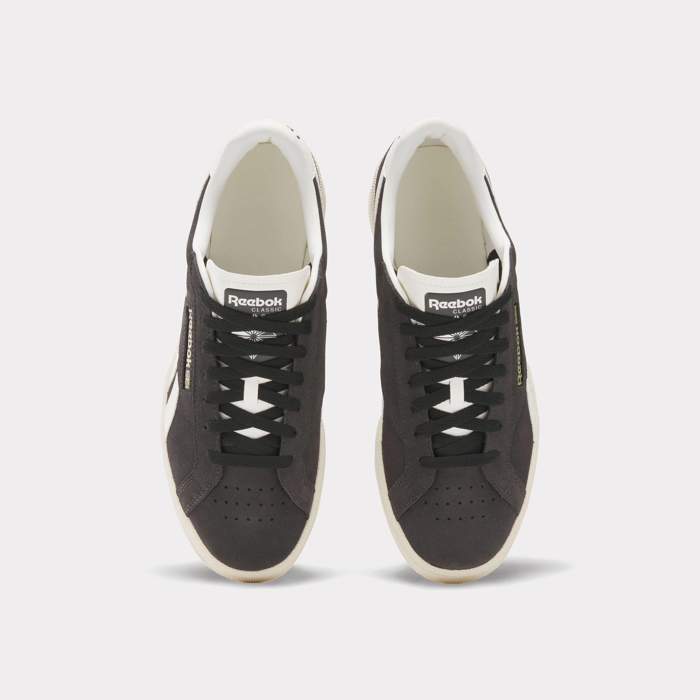 Reebok Footwear Men Club C Grounds UK Shoes WASHEDBLACK/PAPERWHITE/CHALK Lightweight Midsole