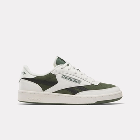 Bronze Warm Reebok Footwear Men Club C Revenge Vintage II Shoes CHALK/BREAKAWAYGREEN/WASHEDBLA