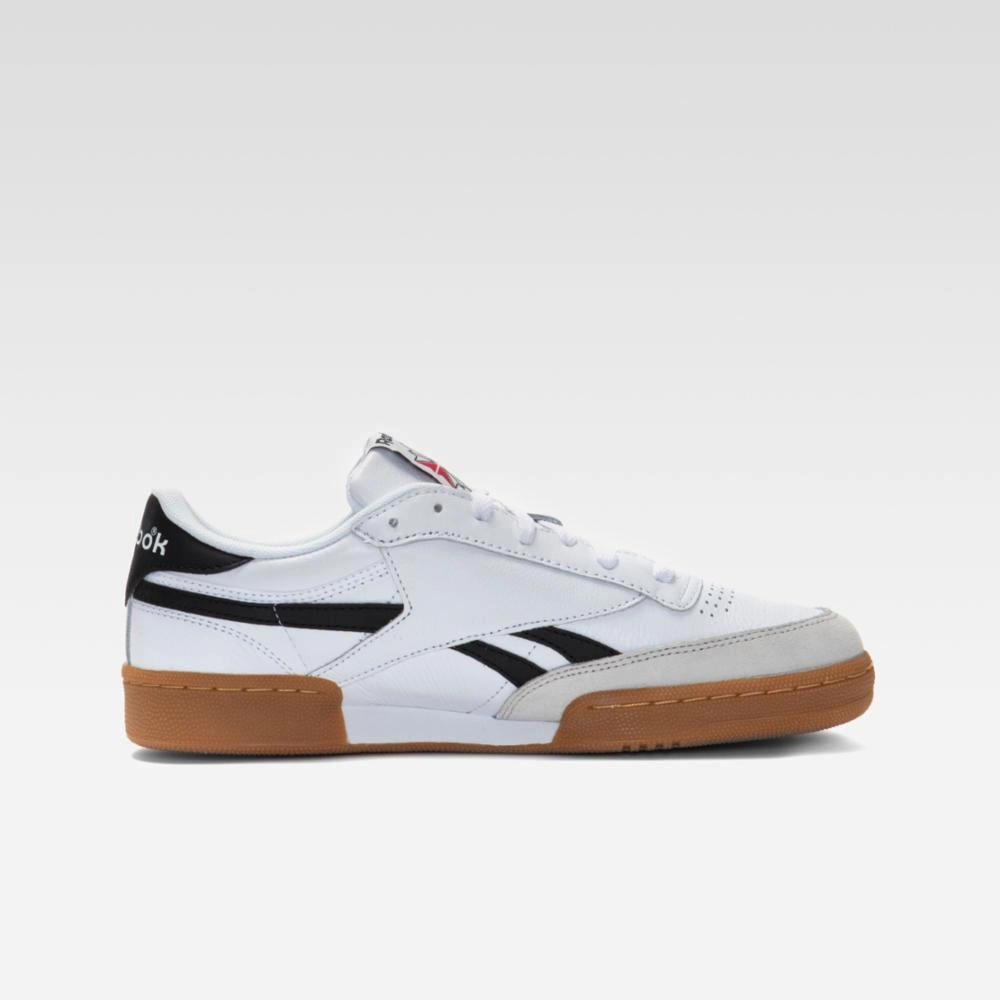 Reebok Footwear Men Club C Revenge Vintage Shoes WHITE/BLACK/GUM Cloud Comfort