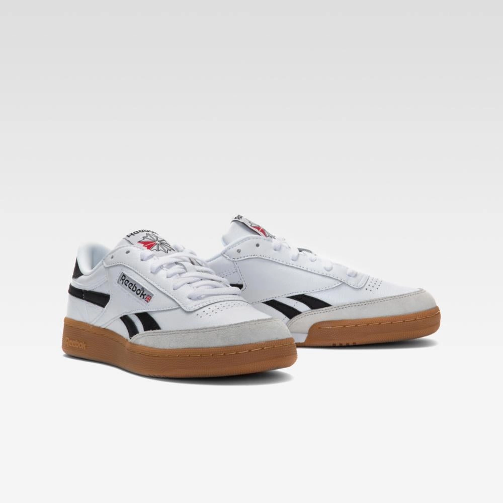 Reebok Footwear Men Club C Revenge Vintage Shoes WHITE/BLACK/GUM Cloud Comfort