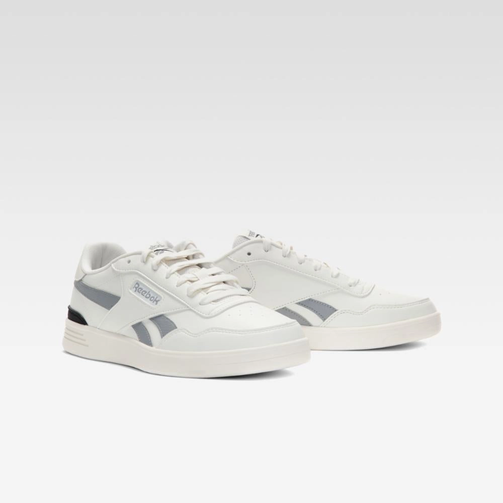 Reebok Footwear Men Court Advance Clip Shoes CHALK/PUGRY4/CBLACK Easy Slip-On