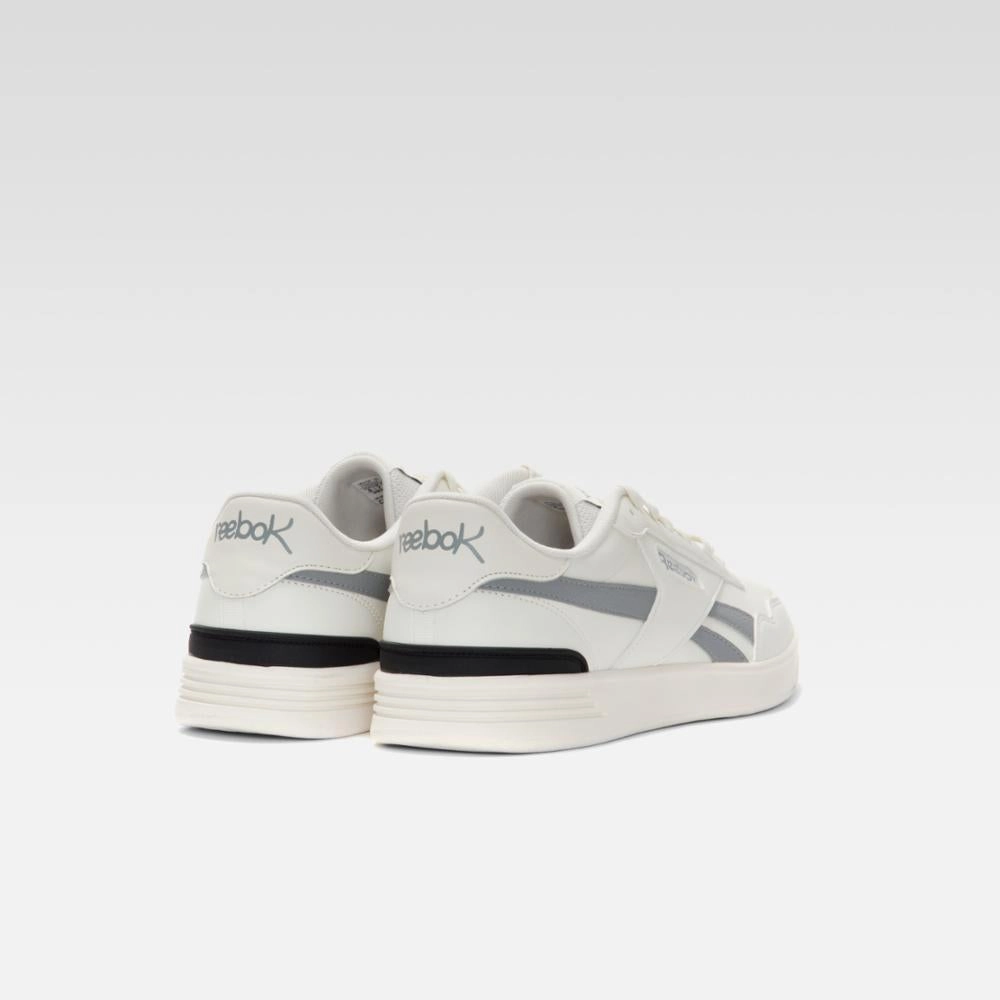 Reebok Footwear Men Court Advance Clip Shoes CHALK/PUGRY4/CBLACK Easy Slip-On