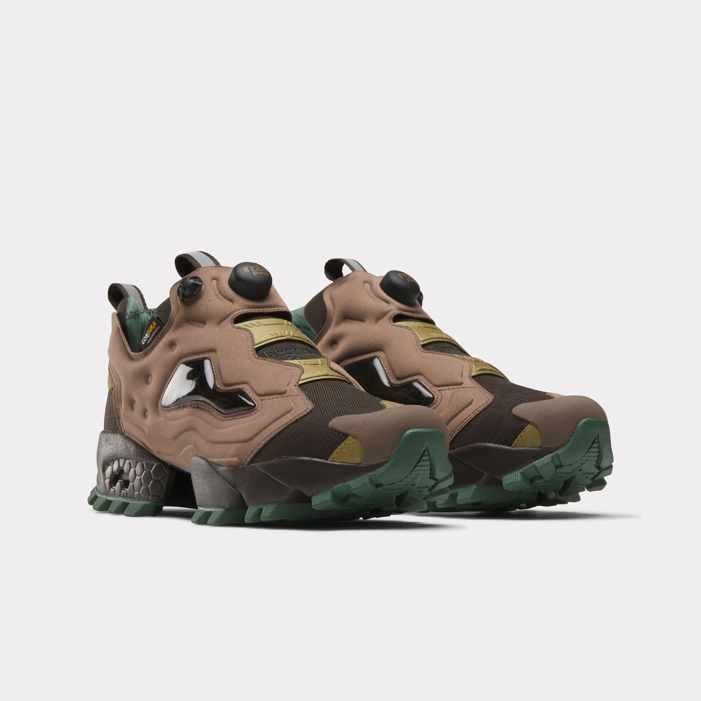 Reebok Footwear Men Instapump Fury 94 Winter Shoes DRKMATTR/UTILITYBRWN/KHAKIBRWN Soft Walk Step-On Layer