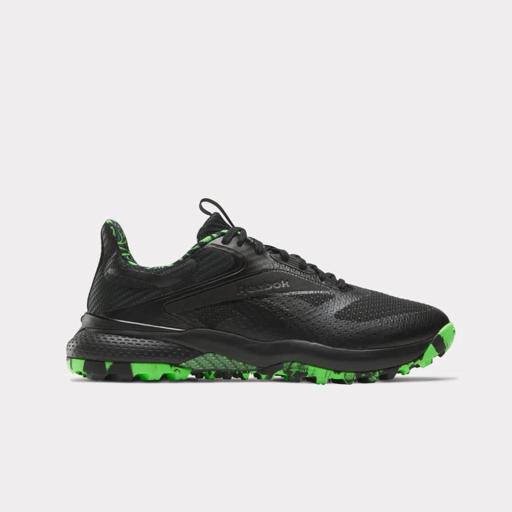 Stride Focus Reebok Footwear Men Nano Golf Shoes BLACK/SOLAR LIME