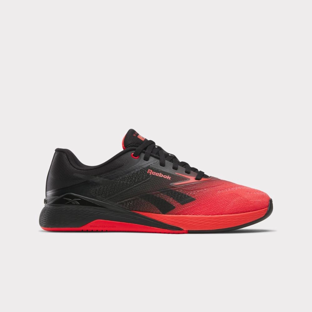 Reebok Footwear Men Nano X5 Training Shoes BLACK/ENERGY RED Lateral Strength