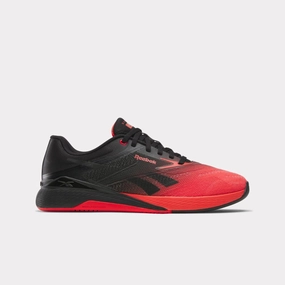 Reebok Footwear Men Nano X5 Training Shoes BLACK/ENERGY RED Treads are optimized for multi-directional agility