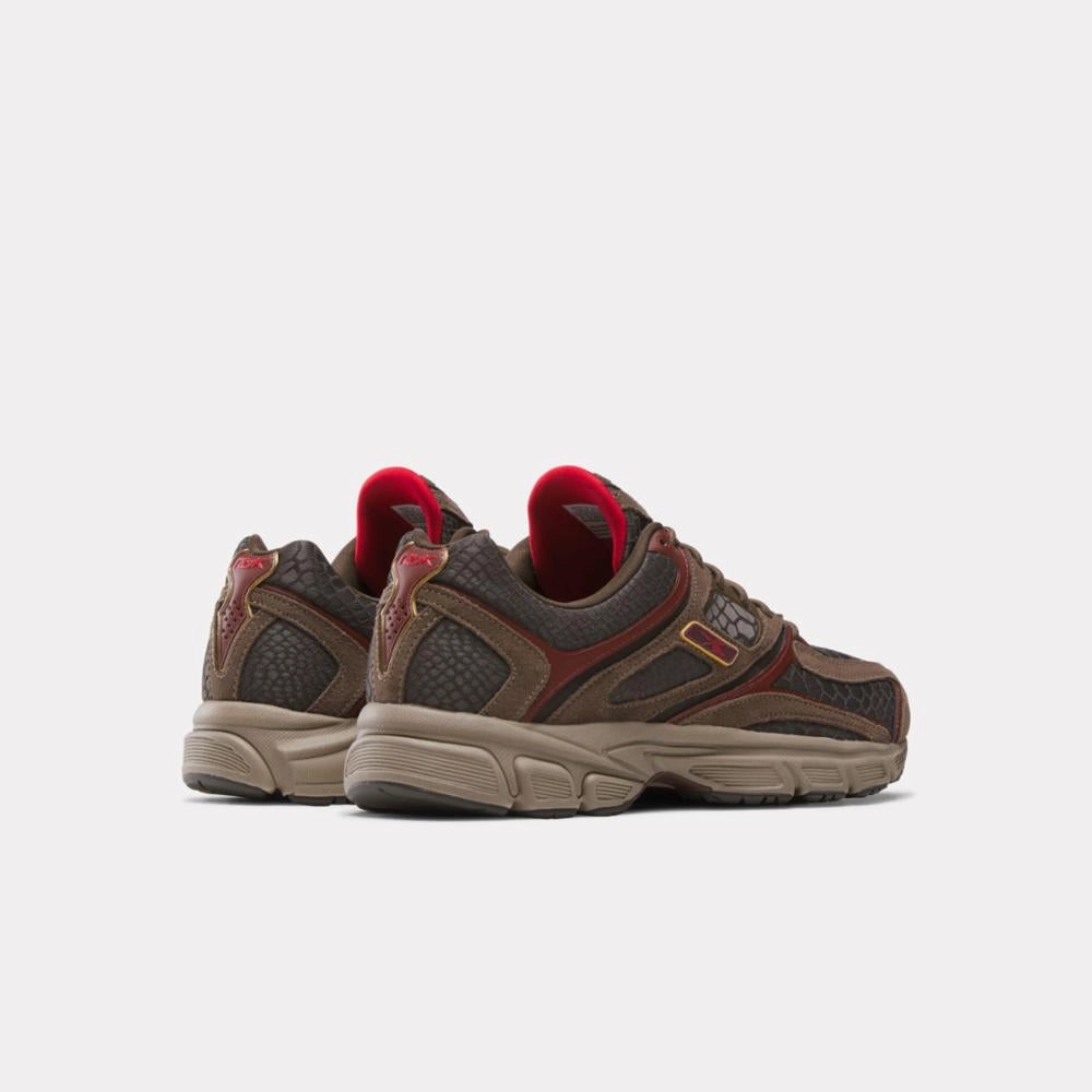 Reebok Footwear Men Premier Trinity Shoes BROWN/BROWN/RED Air Flow