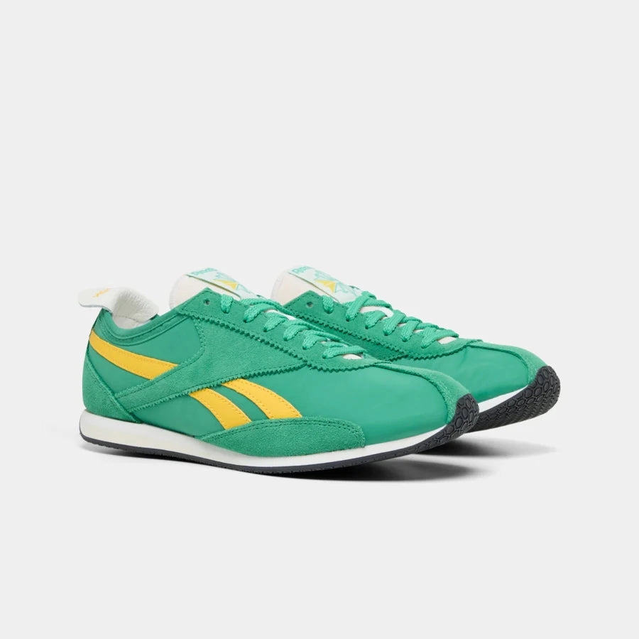 Reebok Footwear Men R400 Shoes UPGRADE GREEN/GOLDEN HAZE/CHA Comfort Step