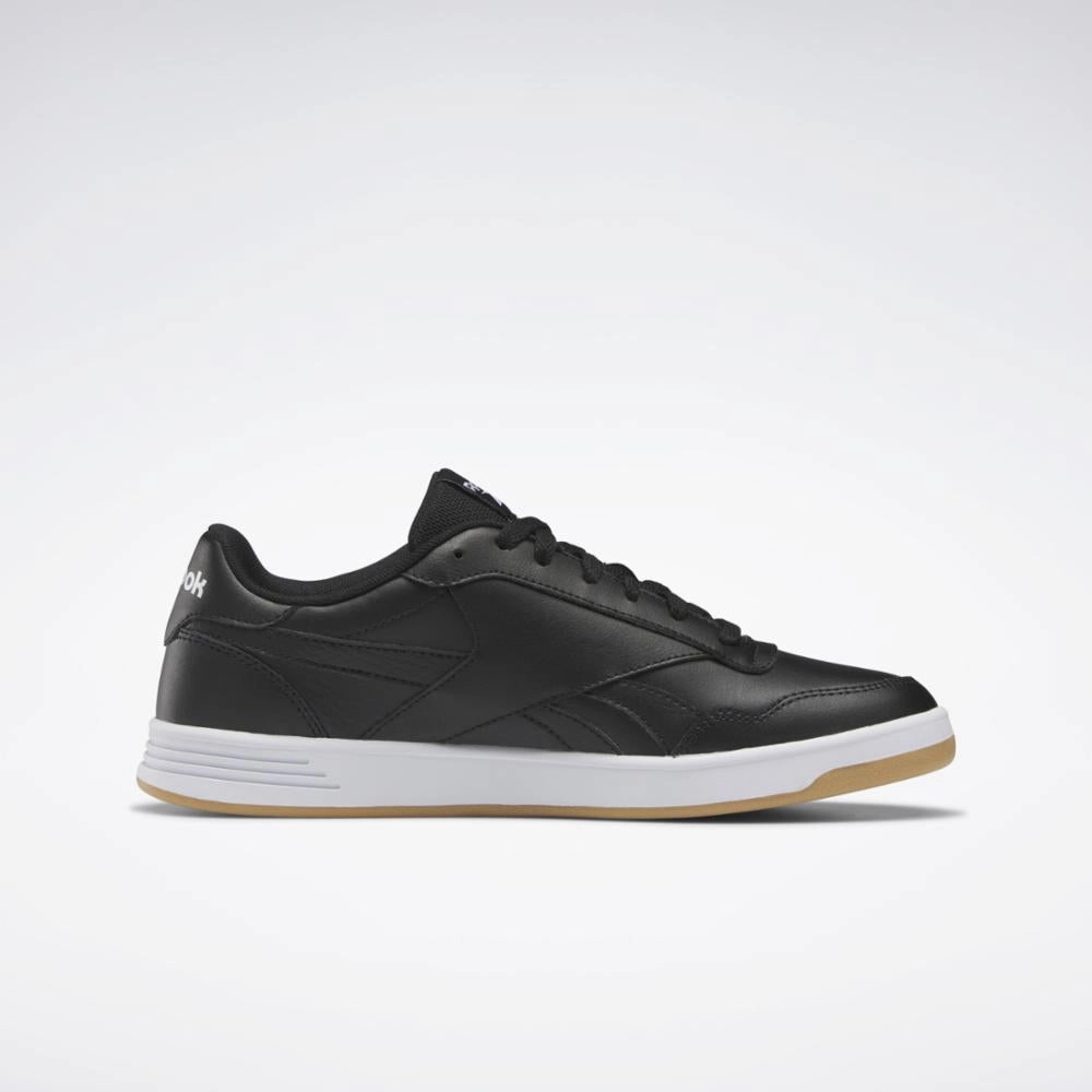 Reebok Footwear Men Reebok Court Advance Shoes CORE BLK/FTWR WHT/REEBOK RUB G Travel Walk-Step