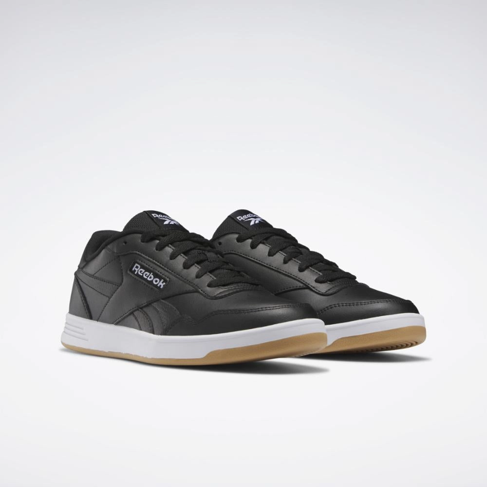 Reebok Footwear Men Reebok Court Advance Shoes CORE BLK/FTWR WHT/REEBOK RUB G Travel Walk-Step