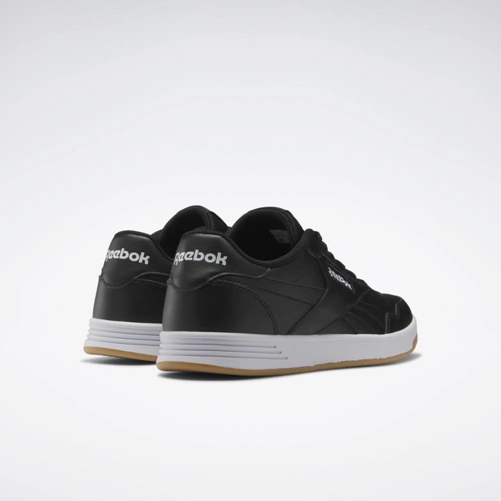 Reebok Footwear Men Reebok Court Advance Shoes CORE BLK/FTWR WHT/REEBOK RUB G Travel Walk-Step