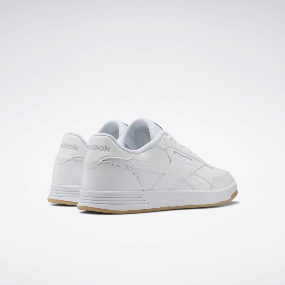 Reebok Footwear Men Reebok Court Advance Shoes FTWWHT/CDGRY2/RBKG01 Flex Path