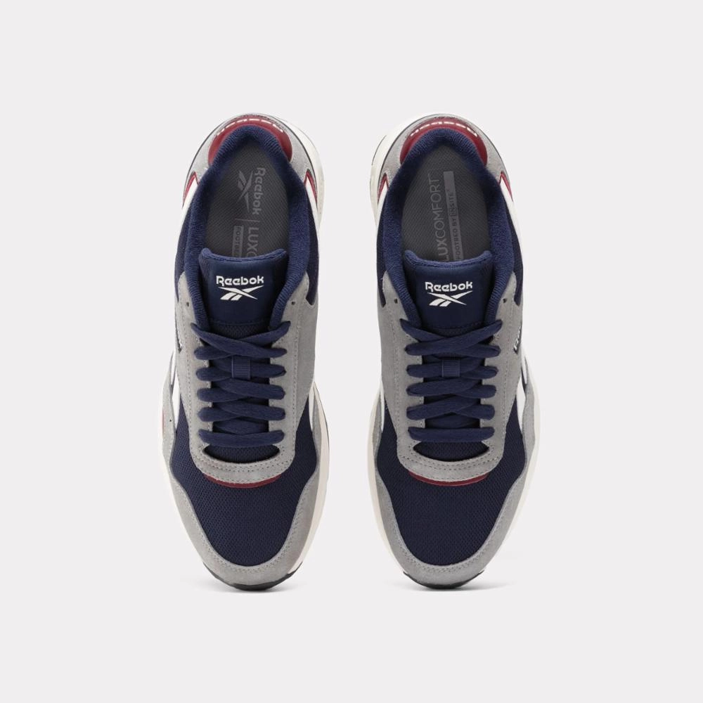 Reebok Footwear Men Reebok GL1100 Shoes VECTORNAVY/GREY3/CLBURGUNDY Daily Step